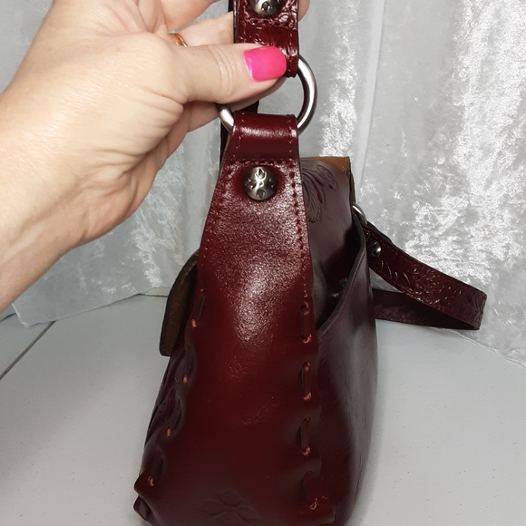 Patricia Nash Micaela Cross Body Tooled Rose Design Bag N.W.O.T - Picture 6 of 15